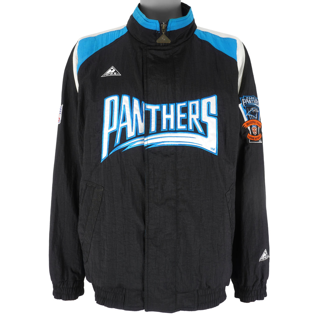 NFL (Apex One) - Carolina Panthers Windbreaker 1990s X-Large Vintage Retro Football