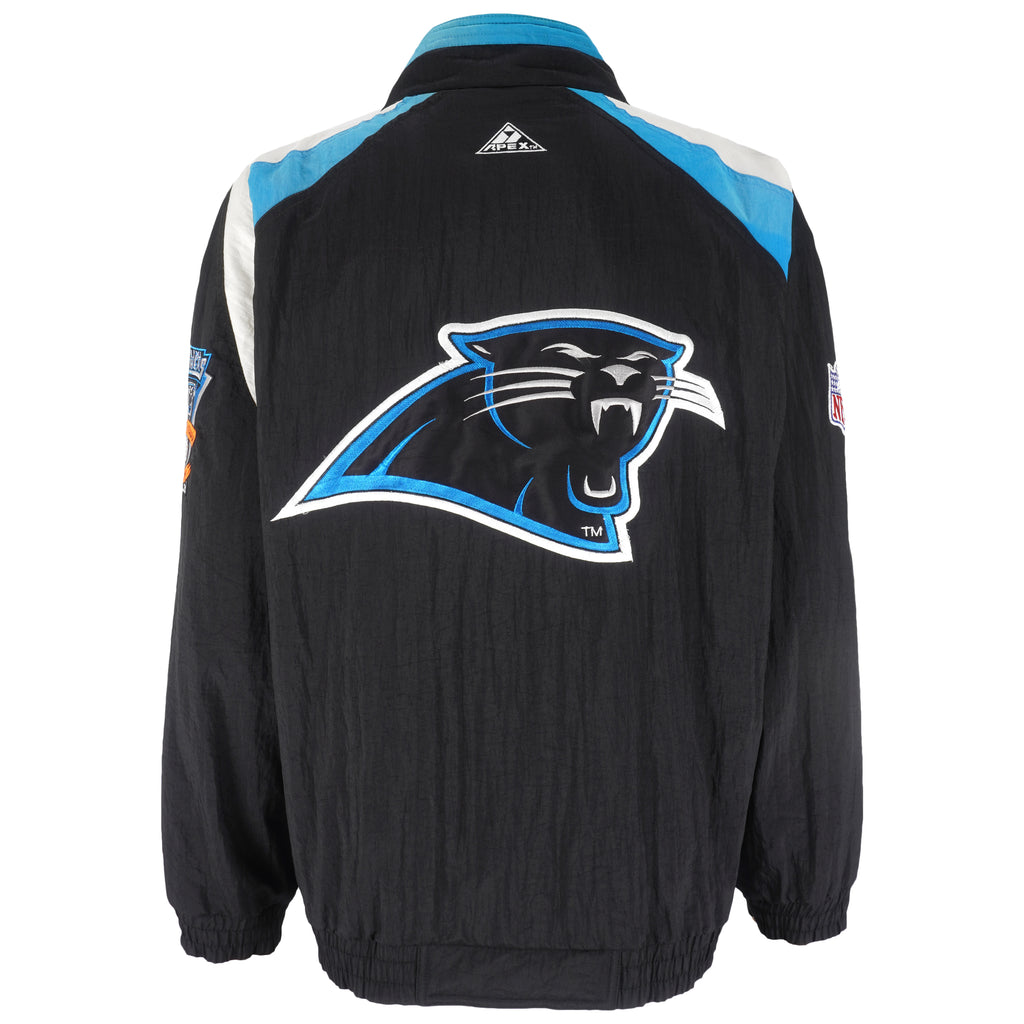 NFL (Apex One) - Carolina Panthers Windbreaker 1990s X-Large Vintage Retro Football