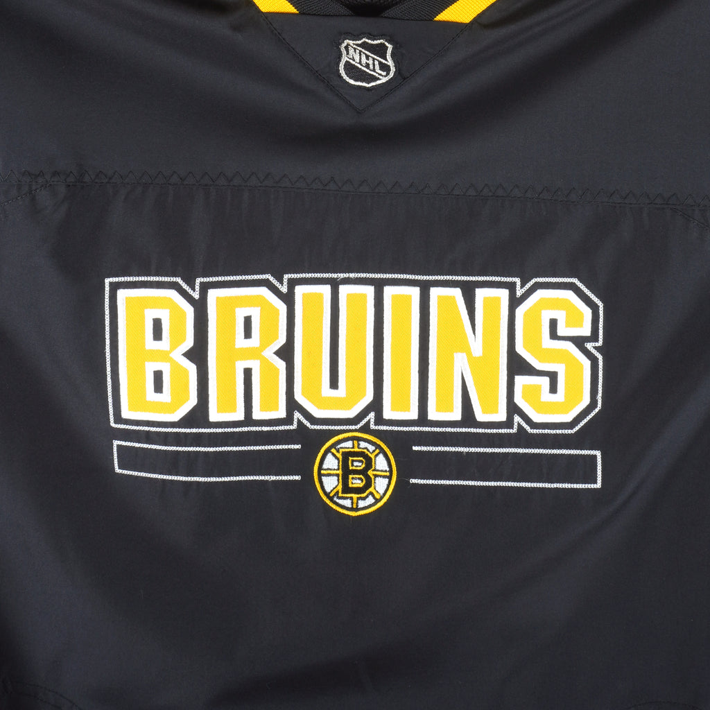 NHL (CCM) - Boston Bruins Spell-Out Windbreaker 2000s XX-Large Vintage Retro Hockey