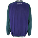 Nike - Blue & Green Swoosh Pullover Windbreaker 1990s X-Large Vintage Retro