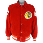 NHL (Canada Sportswear) - Chicago Blackhawks Corrugated Jacket 1980s Large
