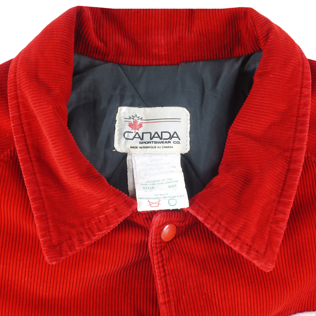 NHL (Canada Sportswear) - Chicago Blackhawks Corrugated Jacket 1980s Large Vintage Retro Hockey