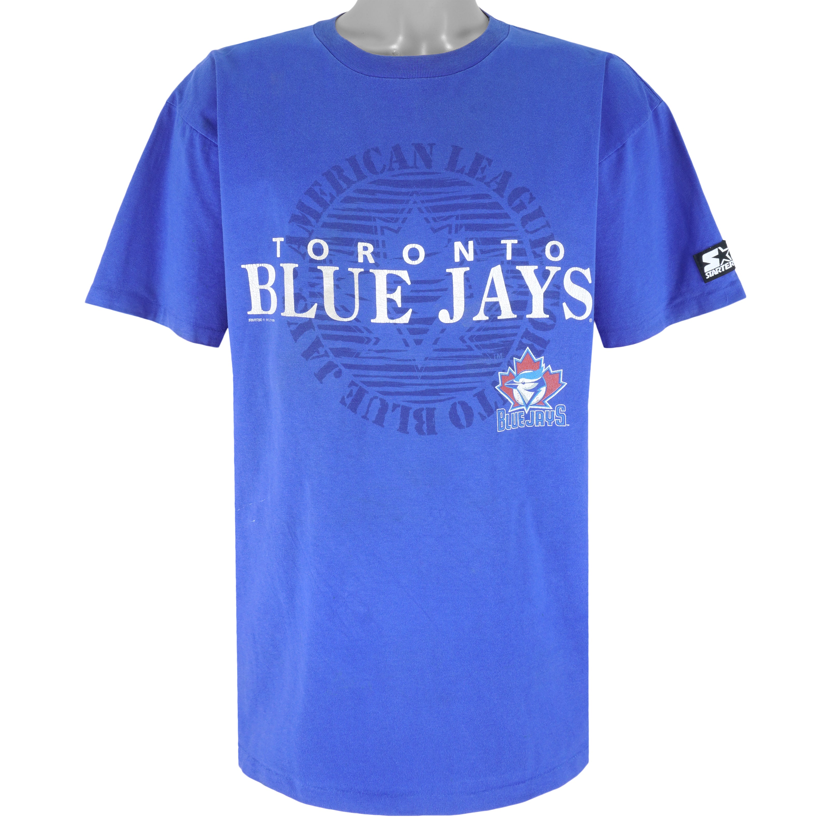 Starter - Toronto Blue Jays Single Stitch T-Shirt 1999 Large Vintage Retro Baseball