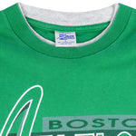 NBA (Salem) - Boston Celtics Ringer T-Shirt 1990s Large Vintage Retro Basketball