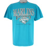MLB - Florida Marlins Single Stitch T-Shirt 1993 Medium Vintage Retro baseball