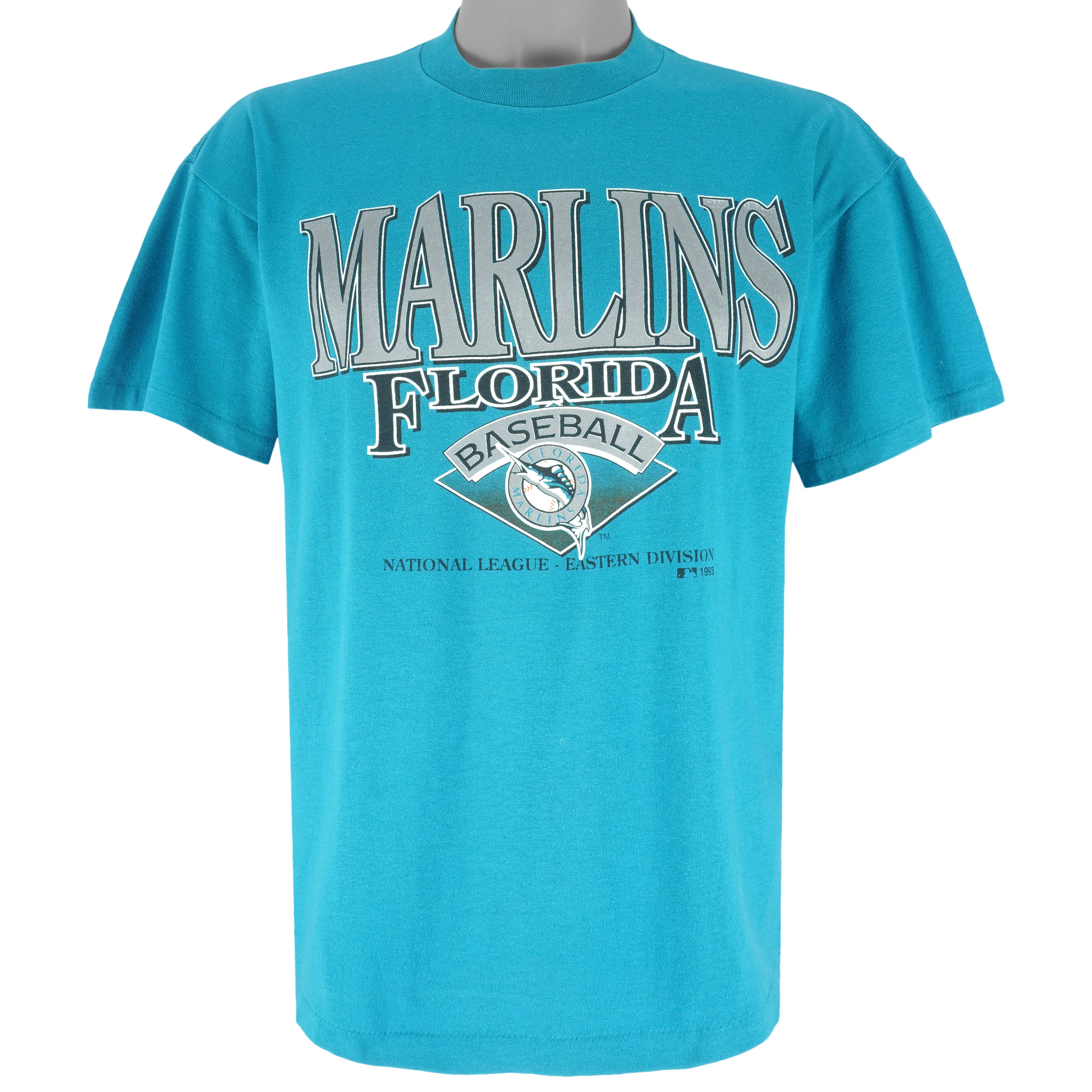 MLB - Florida Marlins Single Stitch T-Shirt 1993 Medium Vintage Retro baseball