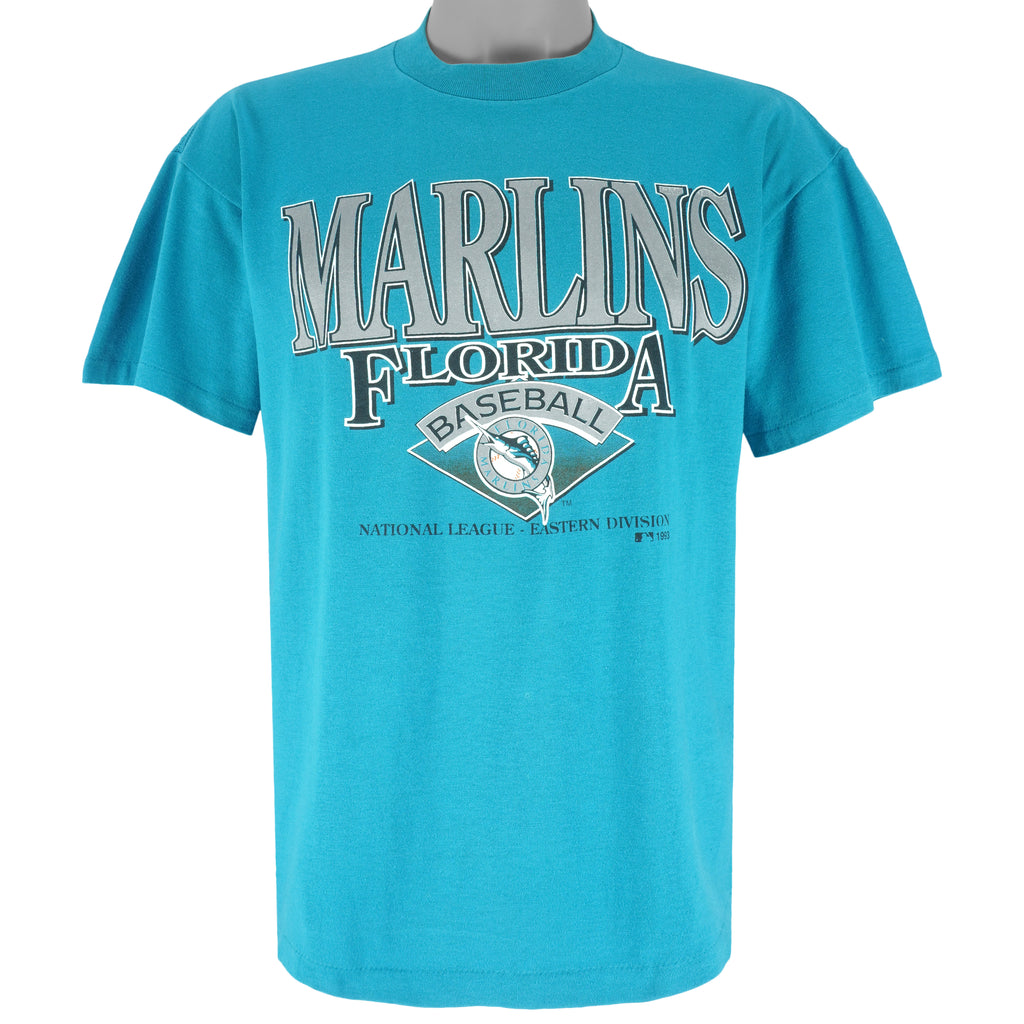 MLB - Florida Marlins Single Stitch T-Shirt 1993 Medium Vintage Retro baseball