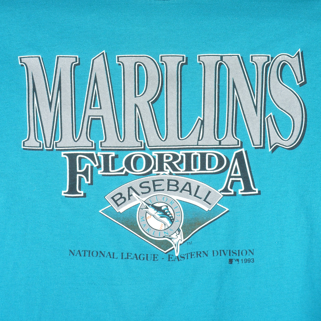MLB - Florida Marlins Single Stitch T-Shirt 1993 Medium Vintage Retro baseball