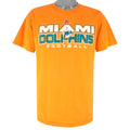 NFL - Orange Miami Dolphins T-Shirt 1990s Large Vintage Retro Football