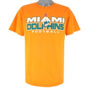 NFL - Orange Miami Dolphins T-Shirt 1990s Large Vintage Retro Football