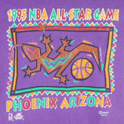 NBA - Phoenix Arizona All Star Game Single Stitch T-Shirt 1995 Small Vintage Retro Basketball