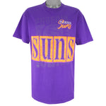 NBA (Logo 7) - Phoenix Suns Single Stitch T-Shirt 1990s Large Vintage Retro Basketball