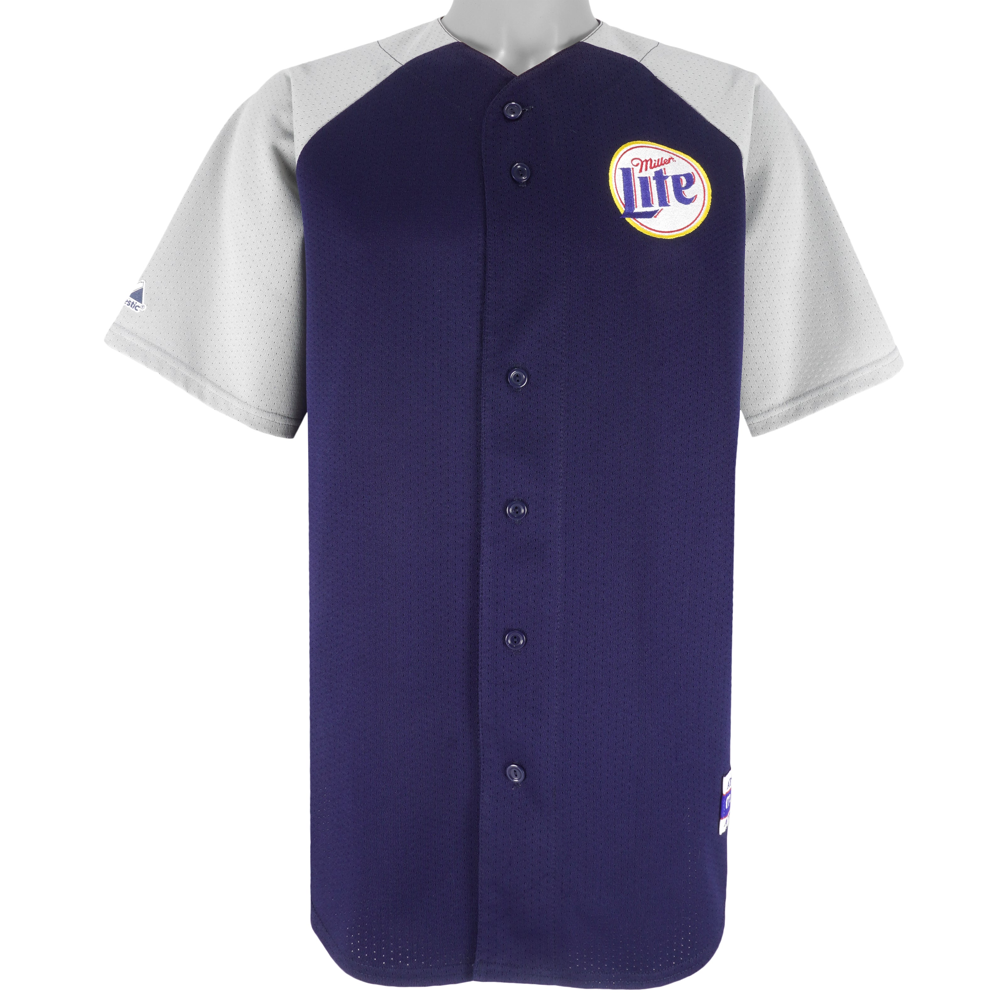 Vintage (Majestic) - Miller Lite Jersey T-Shirt 1990s X-Large vintage Retro