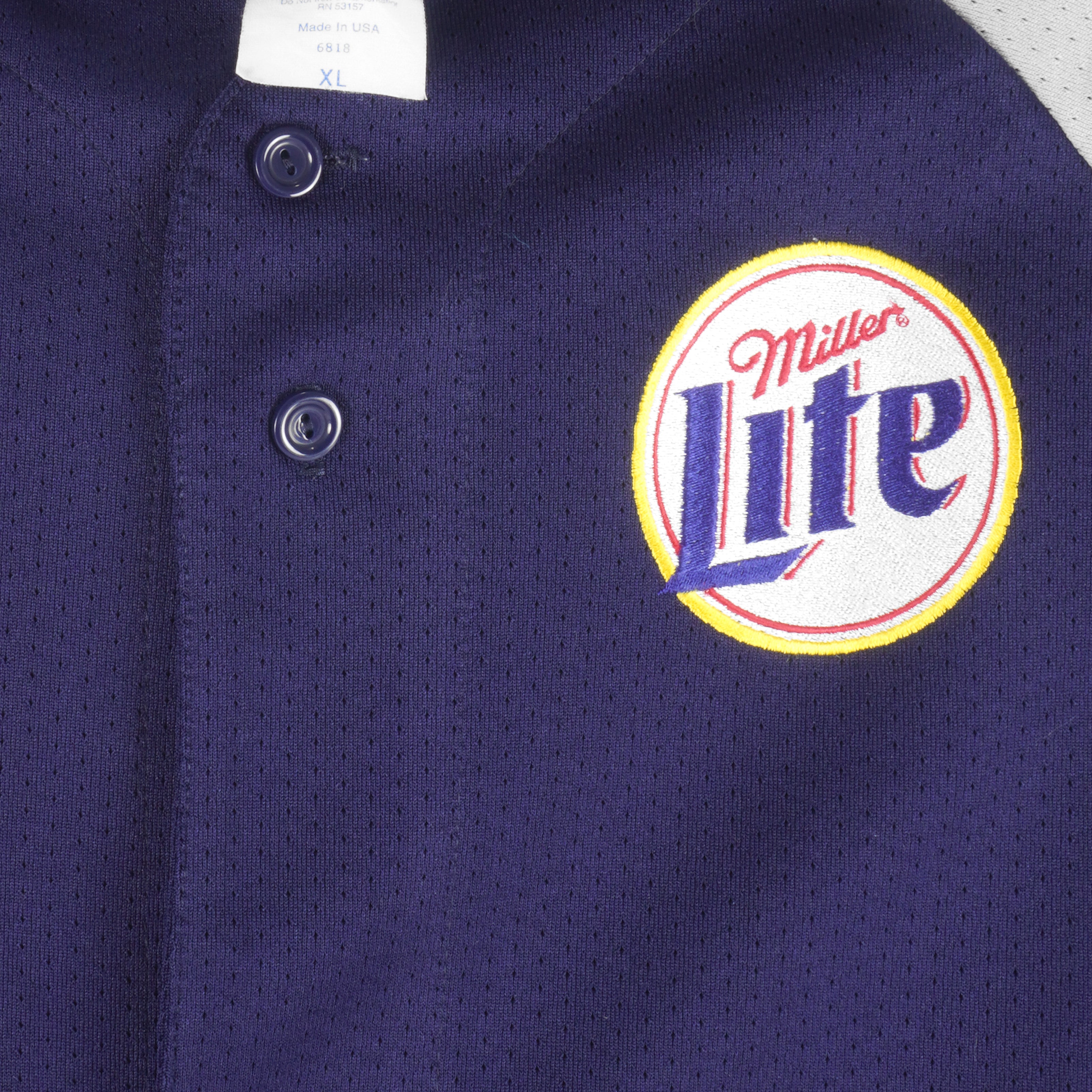 Vintage (Majestic) - Miller Lite Jersey T-Shirt 1990s X-Large vintage Retro