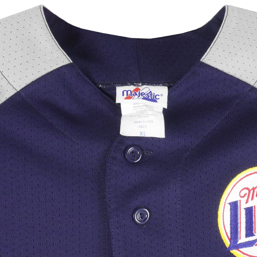 Vintage (Majestic) - Miller Lite Jersey T-Shirt 1990s X-Large vintage Retro