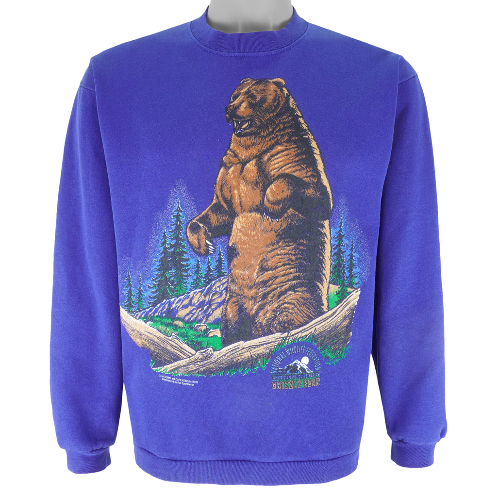 Vintage (Signal Sport) - Grizzlies Bears Crew Neck Sweatshirt 1990s Large Vintage Retro