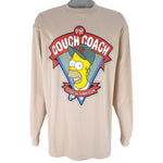 Vintage - Coach Homer Simpsons Couch Coach Long Sleeved Shirt 1990s X-Large vintage Retro