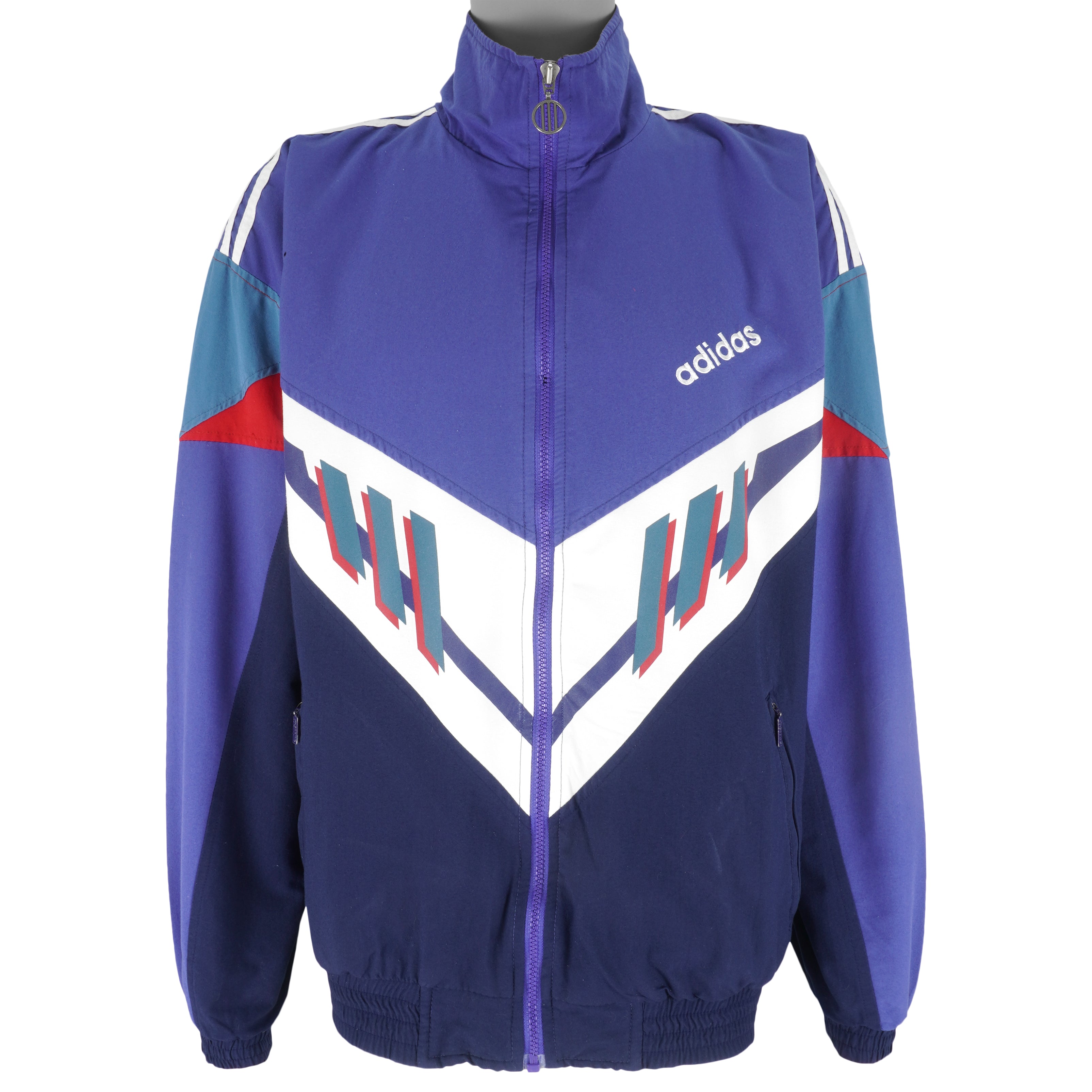 Adidas - Athletic Pro Sports Track Jacket 1990s Large Vintage Retro