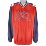 MLB - St. Louis Cardinals Embroidered Pullover Windbreaker 1990s X-Large