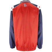 MLB - St. Louis Cardinals Embroidered Pullover Windbreaker 1990s X-Large Vintage Retro Baseball