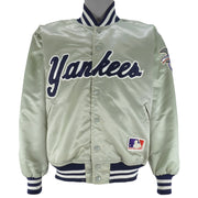 MLB (Felco) - New York Yankees Satin Jacket 1980s Medium Vintage Retro Baseball