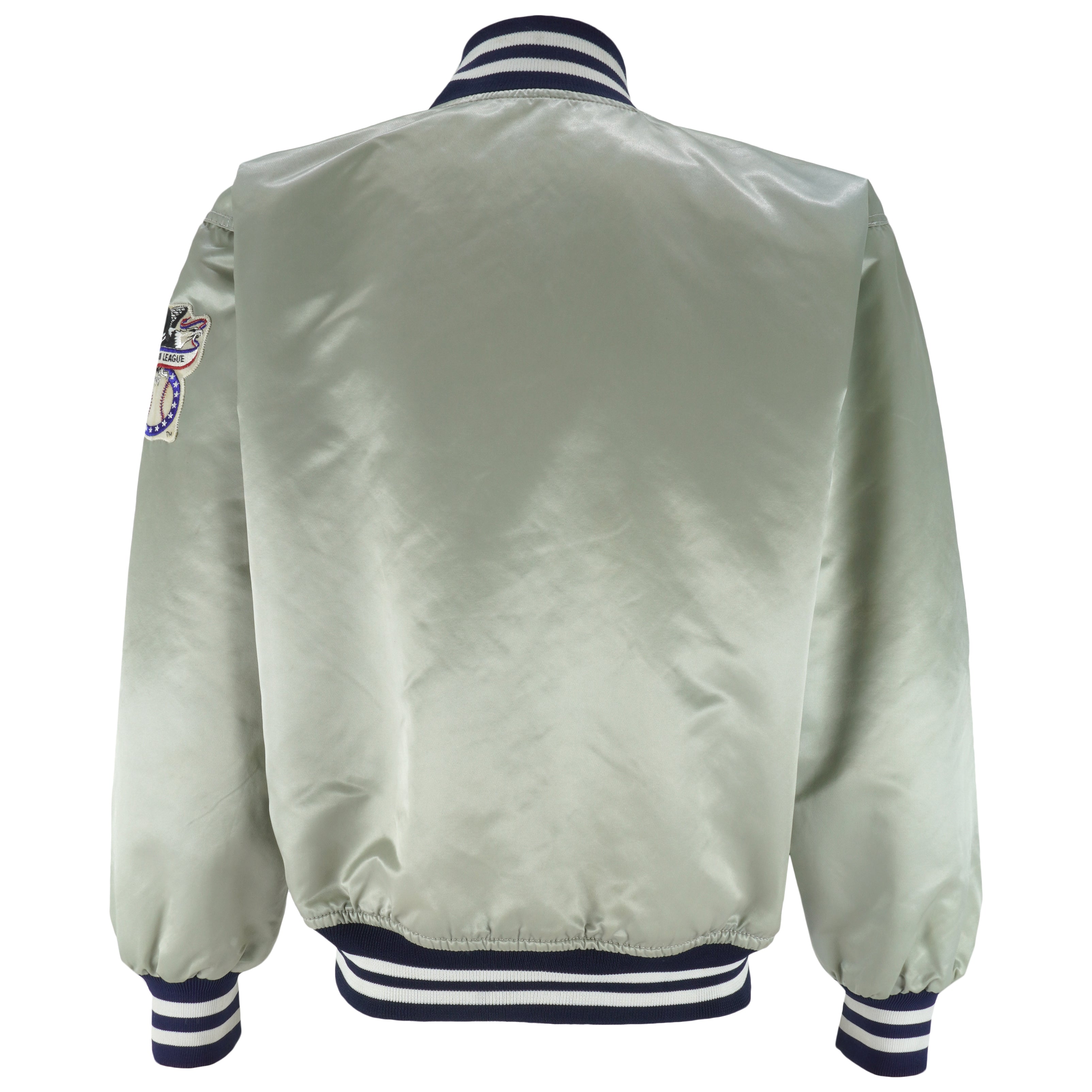 MLB (Felco) - New York Yankees Satin Jacket 1980s Medium Vintage Retro Baseball
