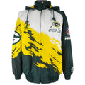NFL (Logo Athletic) - Green Bay Packers Puffer Jacket 1990s Medium Vintage Retro Football