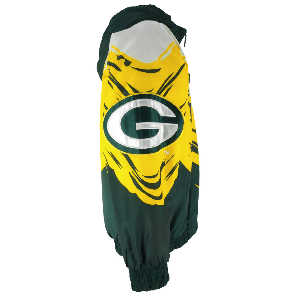 NFL (Logo Athletic) - Green Bay Packers Puffer Jacket 1990s Medium Vintage Retro Football