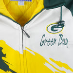 NFL (Logo Athletic) - Green Bay Packers Puffer Jacket 1990s Medium Vintage Retro Football