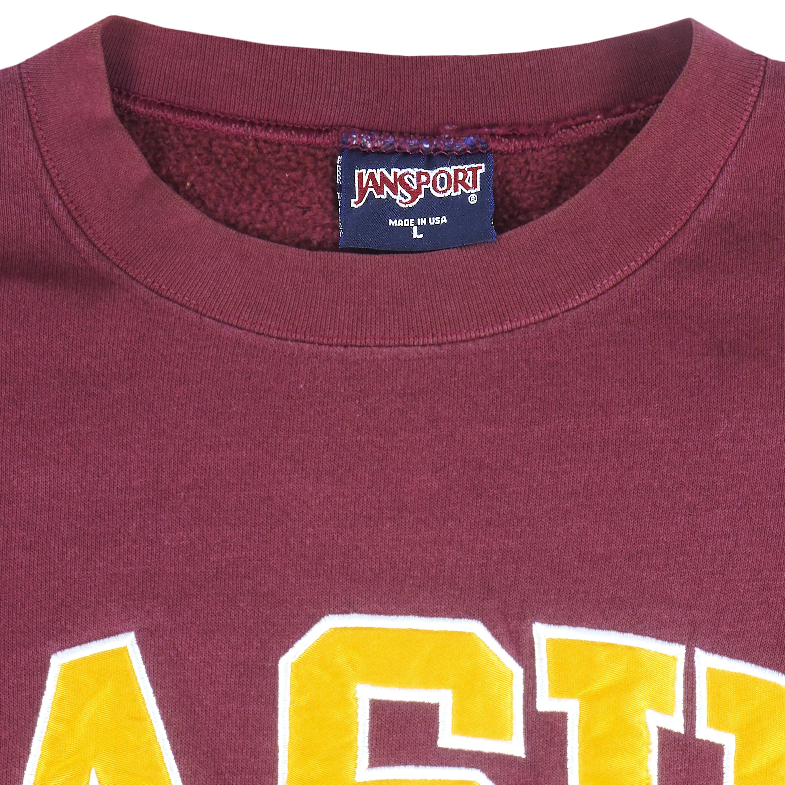 NCAA (Jansport) - Arizona State Sun Devils Crew Neck Sweatshirt 1990s Large Vintage Retro Football College