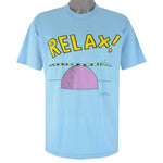 Vintage - Hallmark Relax Single Stitch T-Shirt 1990s X-Large Vintage Retro