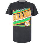 NCAA (Capital) - Miami Hurricanes Single Stitch T-Shirt 1990s Medium