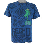 Vintage - Gecko Hawaii All Over Print Single Stitch T-Shirt 1990s Medium
