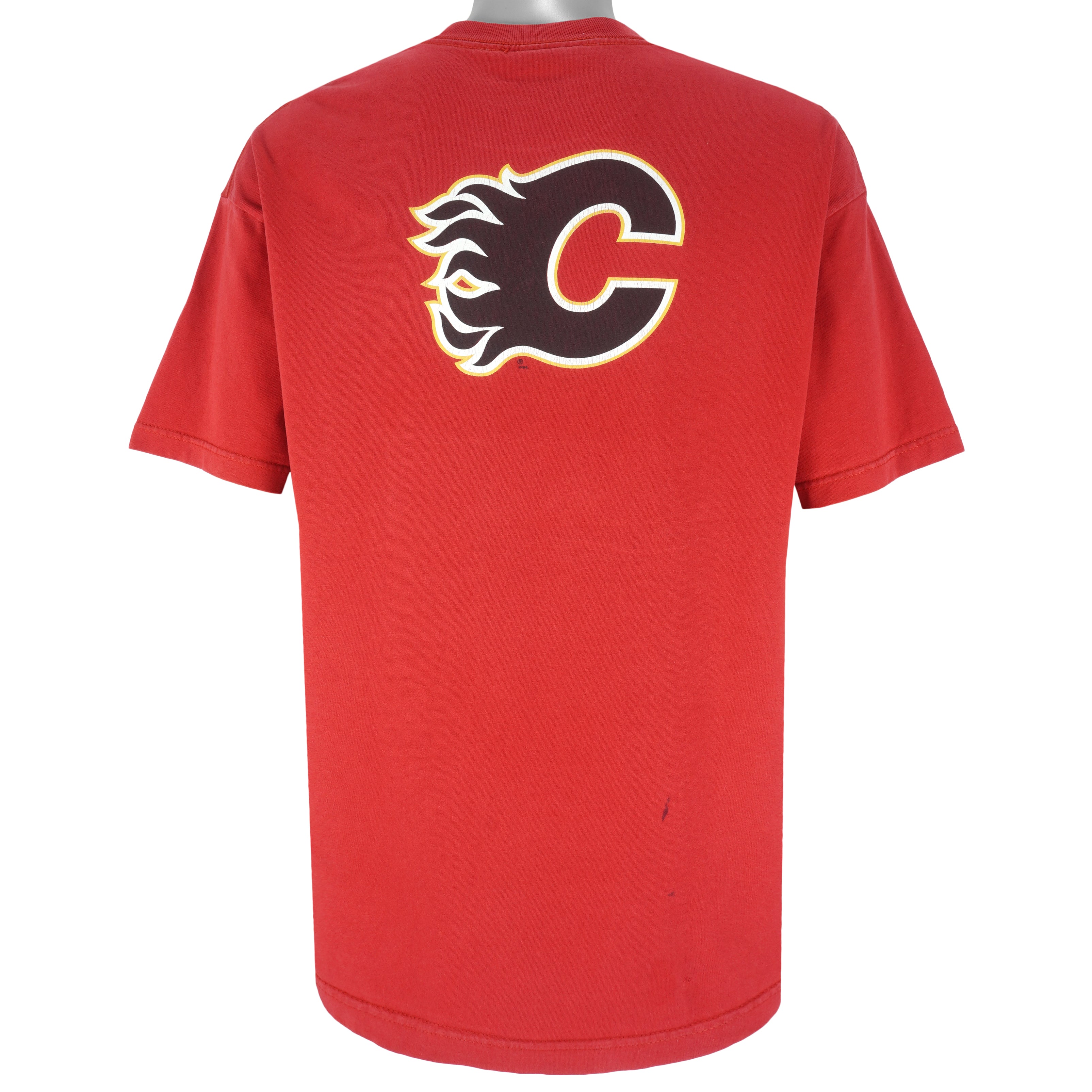 Nike - Calgary Just Do It Flames T-Shirt 1990s X-Large Vintage Retro Hockey