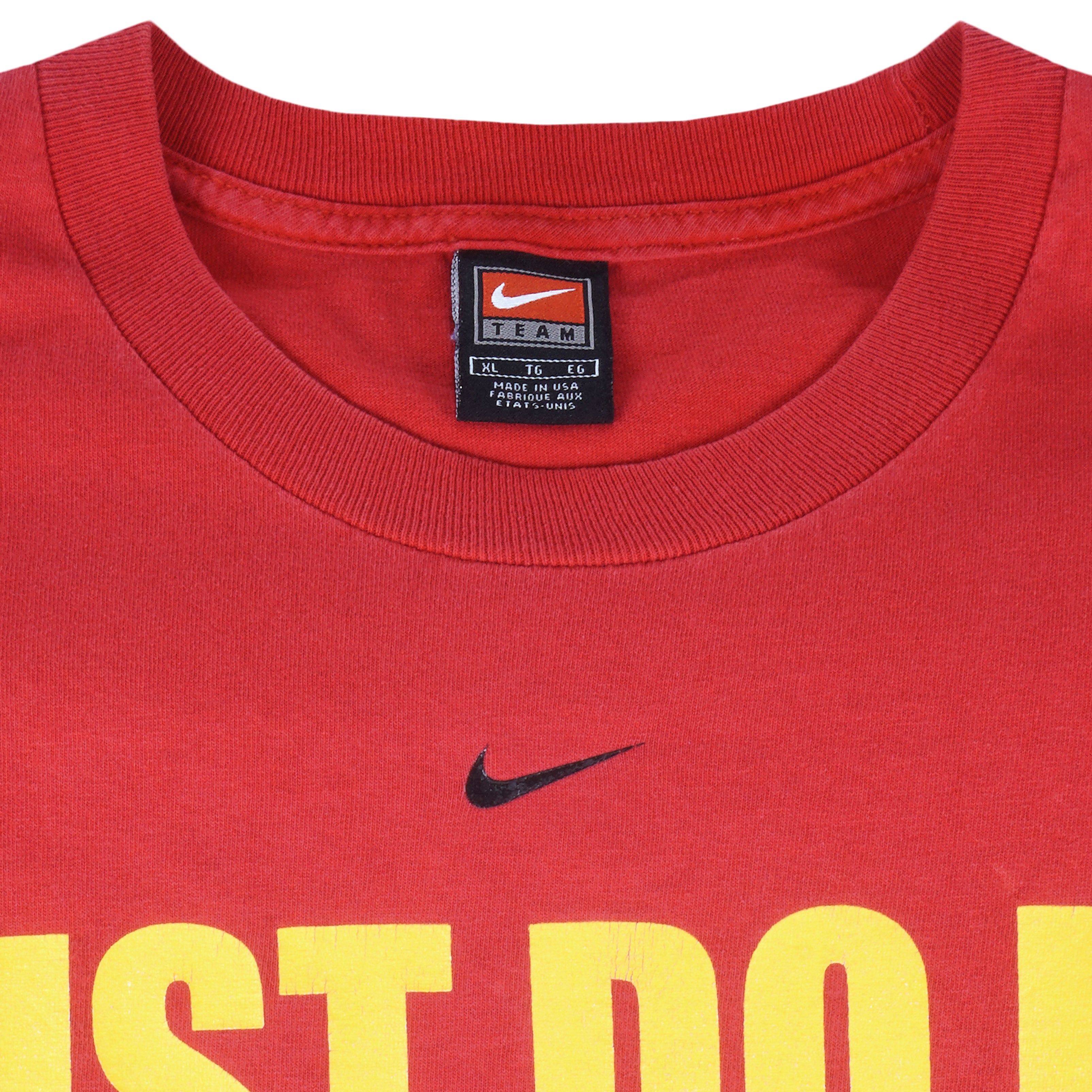 Nike - Calgary Just Do It Flames T-Shirt 1990s X-Large Vintage Retro Hockey