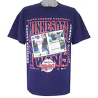 MLB (Joy Athletic) - Minnesota Twins Kirby Puckett T-Shirt 1996 Large Vintage Retro Baseball