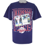 MLB (Joy Athletic) - Minnesota Twins Kirby Puckett's Stat T-Shirt 1996 Large
