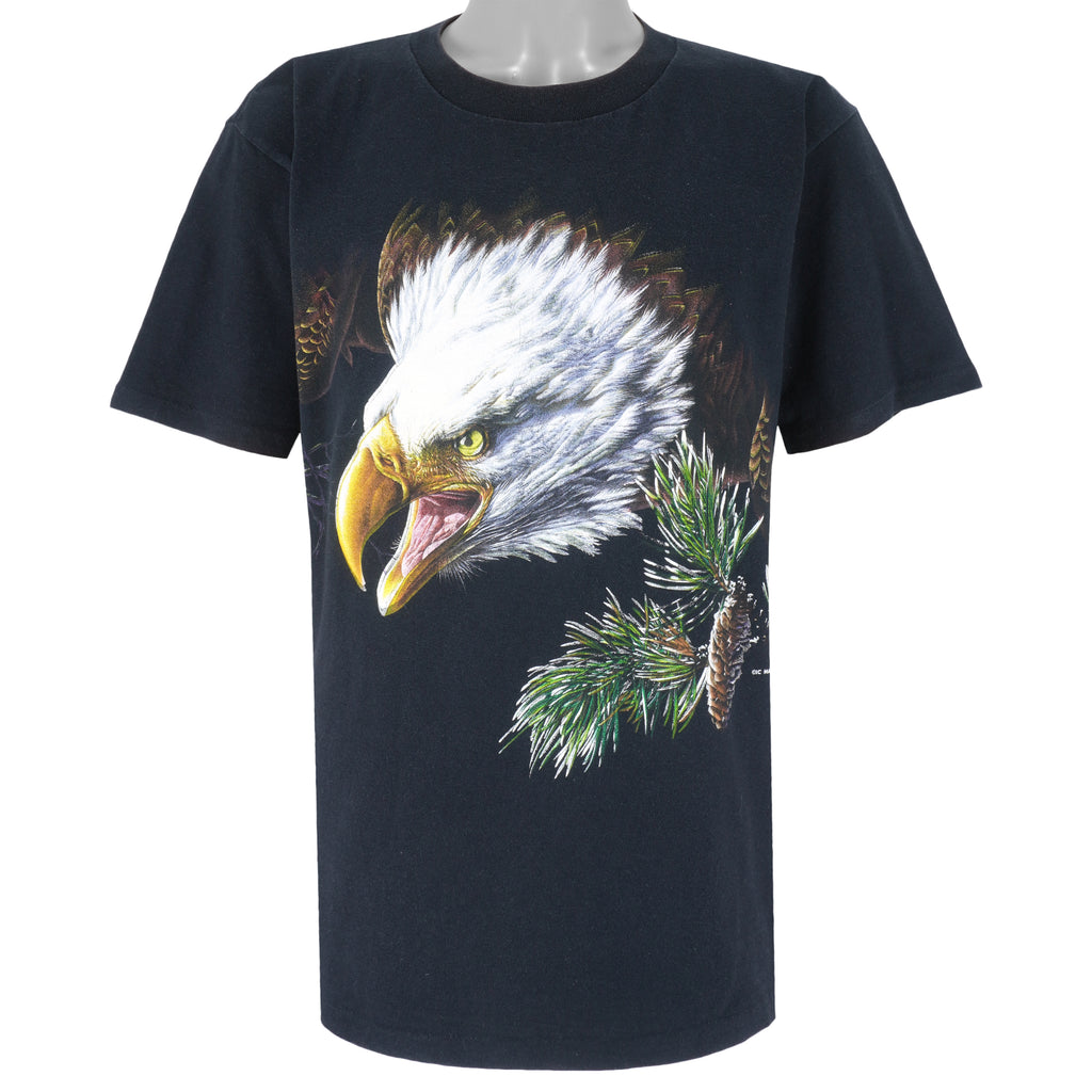 Vintage (Habitat) - Bold Eagle Print Single Stitch T-Shirt 1990s Large Vintage Retro