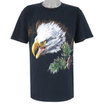 Vintage (Habitat) - Bald Eagle Print Single Stitch T-Shirt 1990s Large