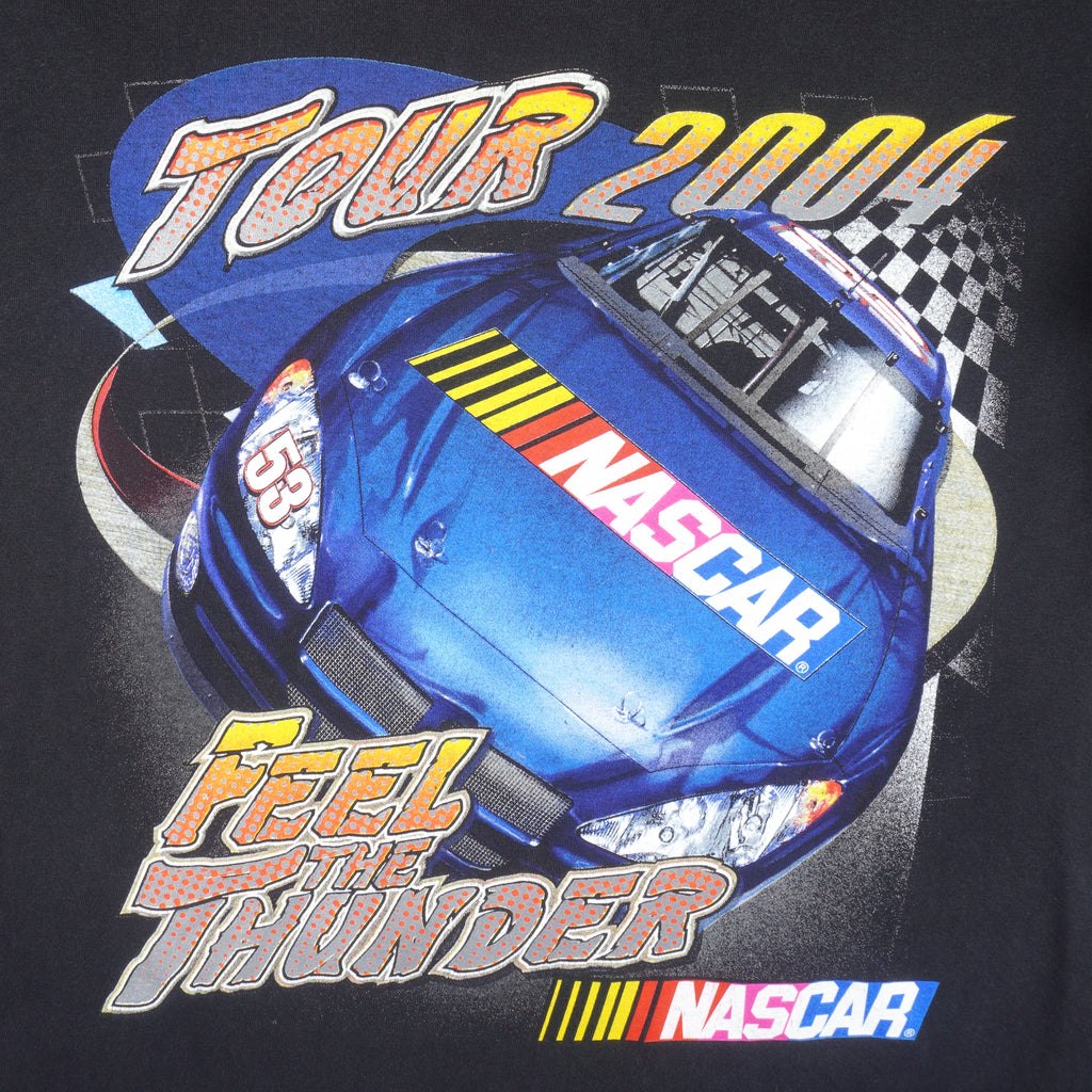 NASCAR (Gildan) - Feel The Thunder Tour T-Shirt 2004 X-Large Vintage Retro