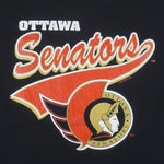 NHL (Waves) - Ottawa Senators Underlayer Single Stitch T-Shirt 1992 X-Large Vintage Retro Hockey