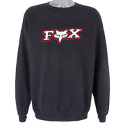 Vintage (Lee) - Fox Riders Co. Embroidered Crew Neck Sweatshirt 2X-Large Vintage Retro