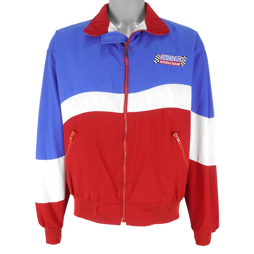 Vintage (Swingster) - Blue & Red Snickers Racing Team Windbreaker 1990s Large