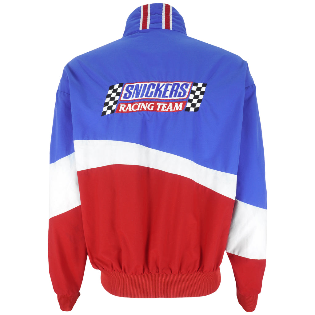 Vintage (Swingster) - Blue & Red Snickers Racing Team Windbreaker 1990s Large