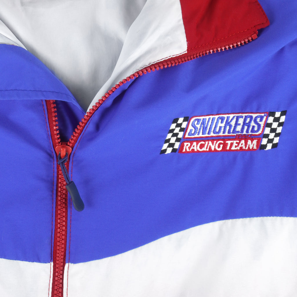 Vintage (Swingster) - Blue & Red Snickers Racing Team Windbreaker 1990s Large