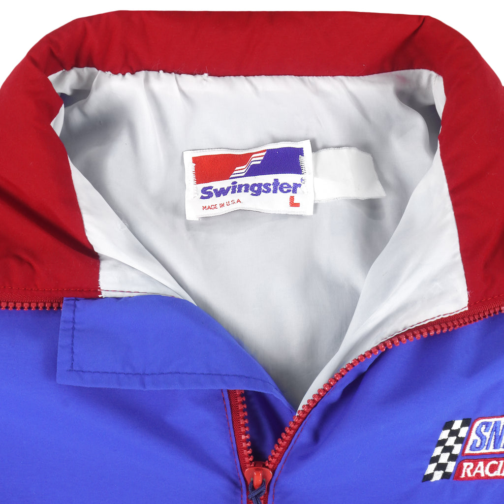 Vintage (Swingster) - Blue & Red Snickers Racing Team Windbreaker 1990s Large