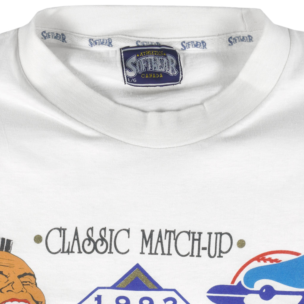 MLB (Softwear) - Atlanta Braves Vs Toronto Blue Jays World Series T-Shirt 1992 Large Vintage Retro Baseball