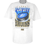NHL (Lee) - Boston Bruins Playoffs Autographed Single Stitch T-Shirt 1994 X-Large