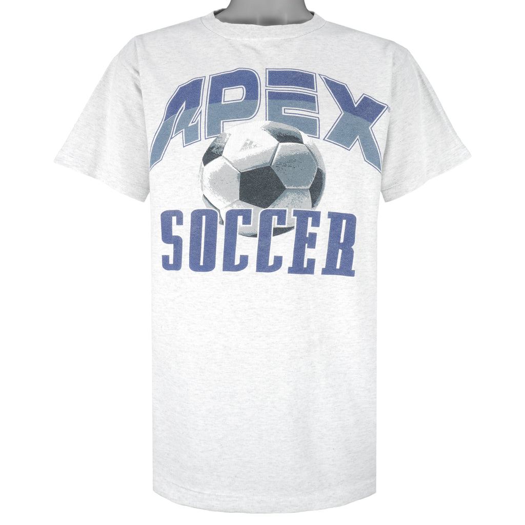 Vintage (Apex One) - Apex Soccer Single Stitch T-Shirt 1990s Large Vintage Retro