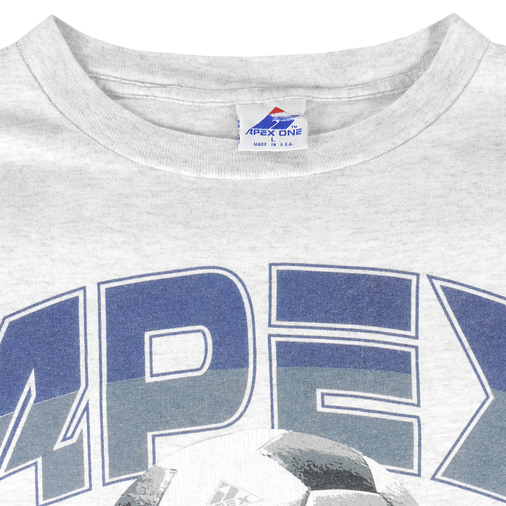 Vintage (Apex One) - Apex Soccer Single Stitch T-Shirt 1990s Large Vintage Retro